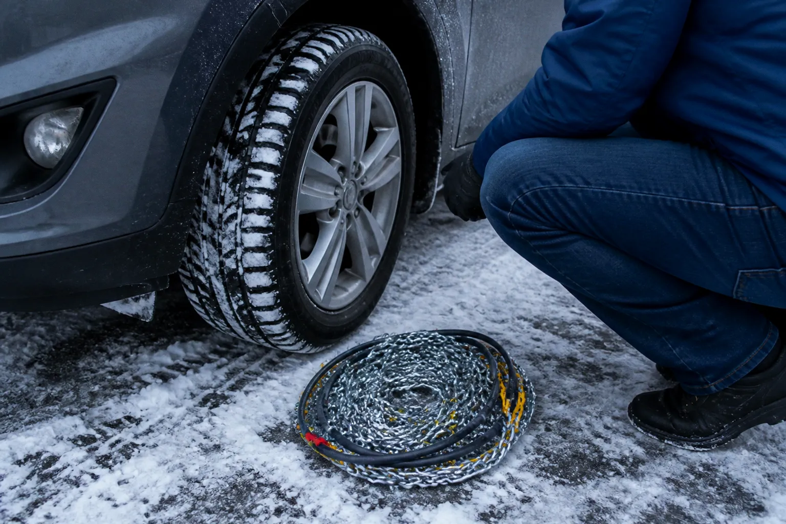 Chaînes ou chaussettes neige : le test d'efficacité