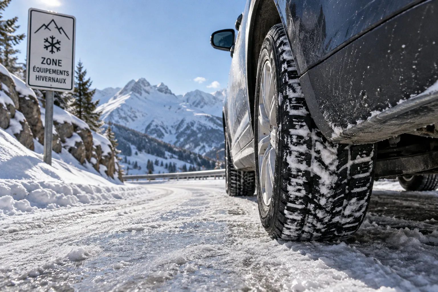 Pneus hiver ou 4 saisons : quel équipement pour la montagne ?