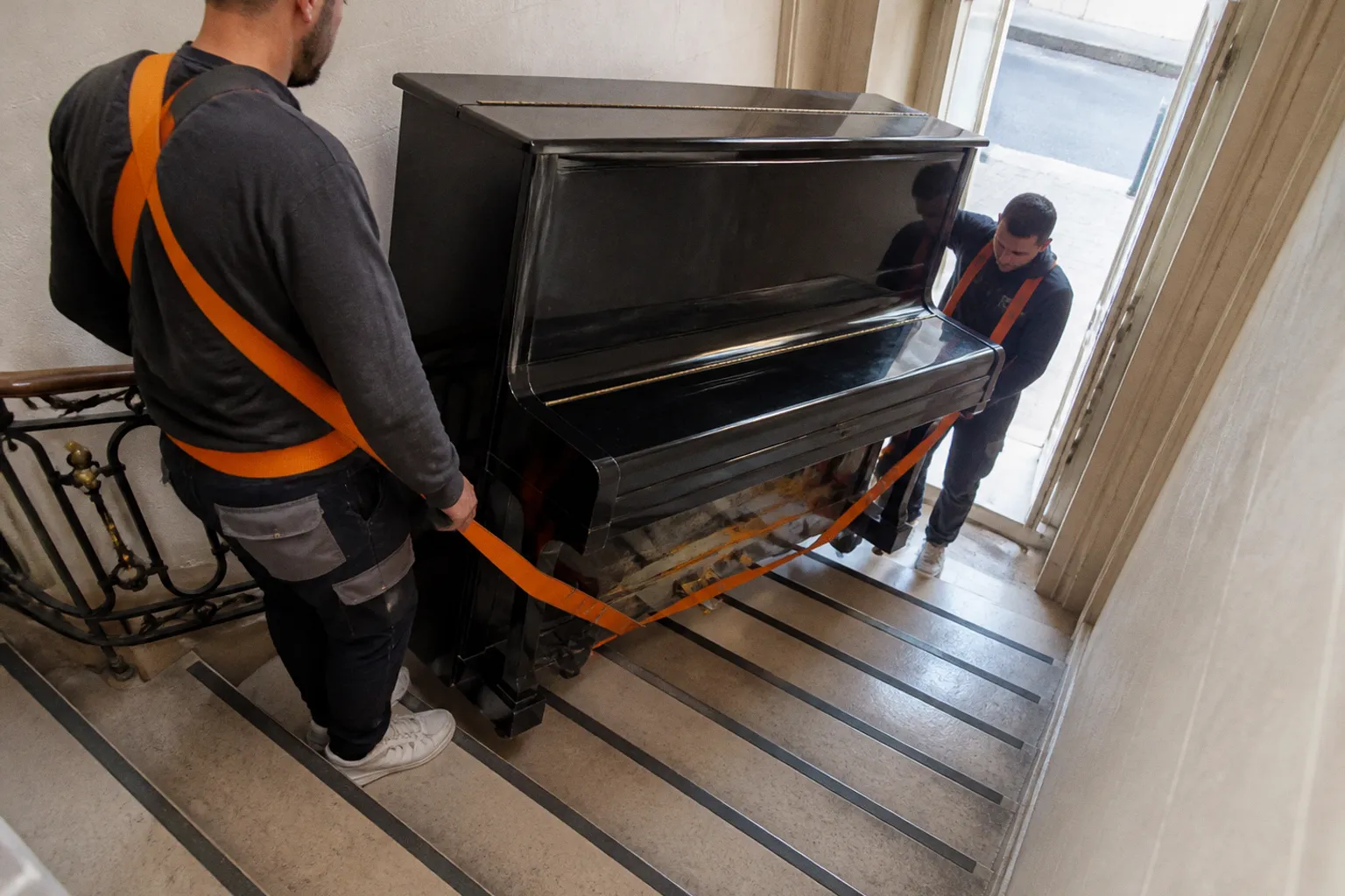 Sangles de portage : le test réel sur un piano de 80 kg