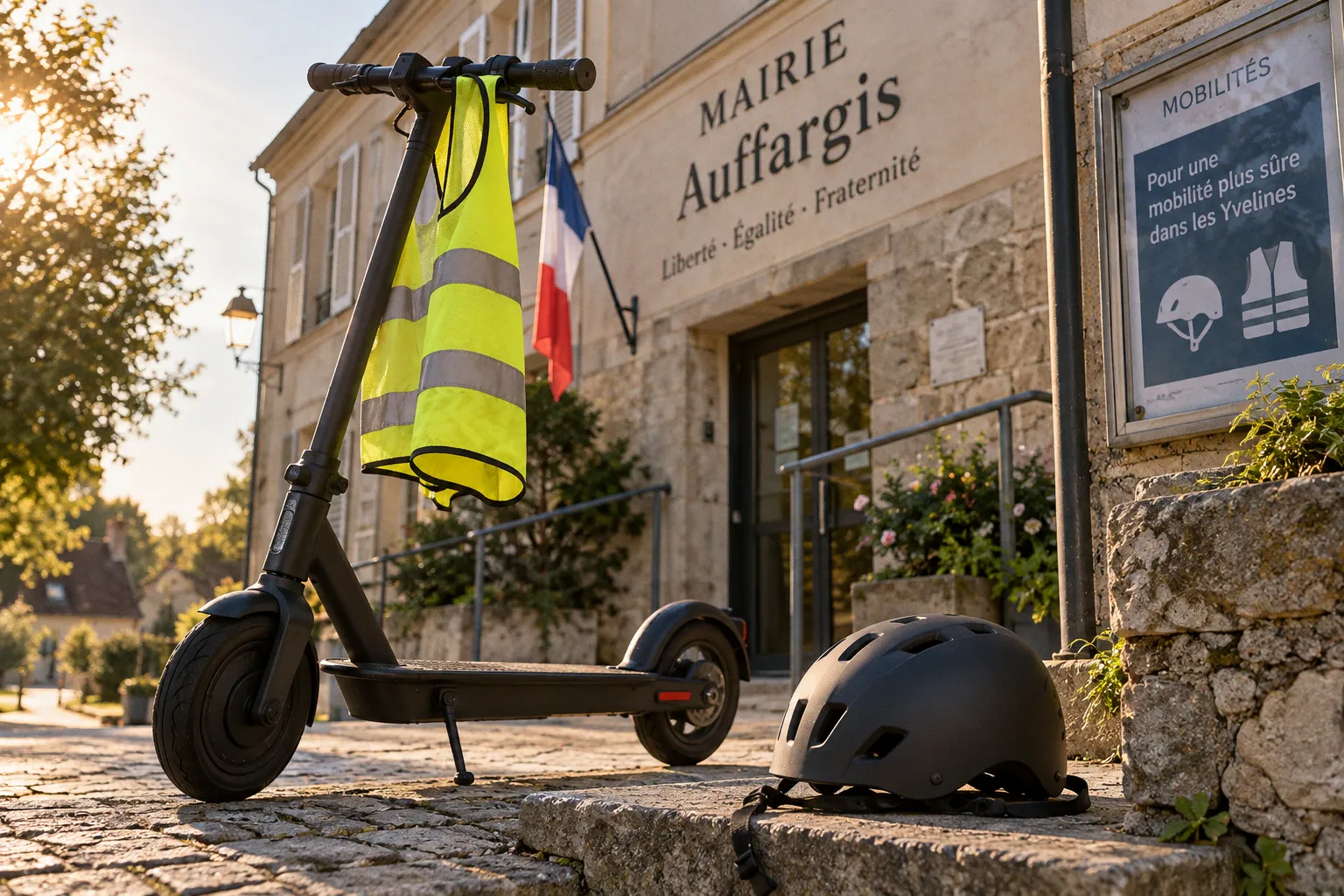 Trottinettes électriques dans les Yvelines : le port du casque et du gilet devient obligatoire