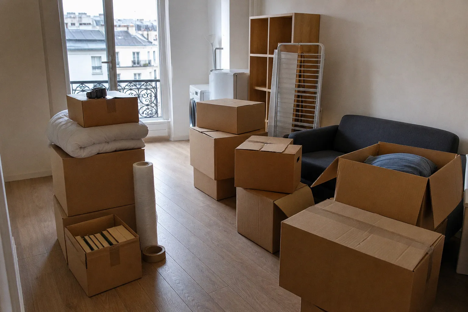 Volume de cartons pour un studio : estimation et calcul des besoins